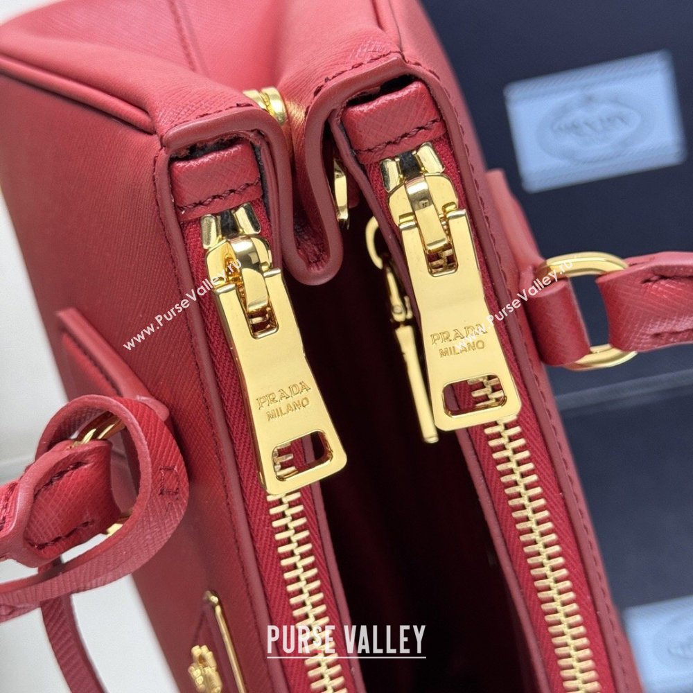 Prada Galleria small Saffiano leather bag Fiery Red 2026 1BA896 (YZ-260410119)