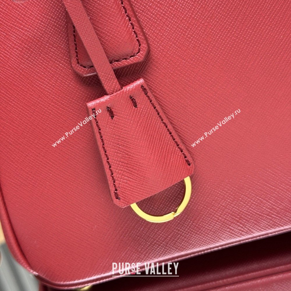 Prada Galleria small Saffiano leather bag Fiery Red 2026 1BA896 (YZ-260410119)