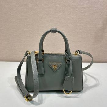 Prada Galleria mini Saffiano leather bag Slate Grey 2025 1BA916 (YZ-250929036)