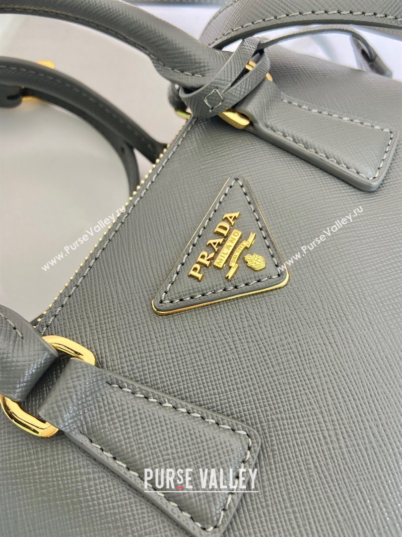 Prada Galleria mini Saffiano leather bag Slate Grey 2025 1BA916 (YZ-250929036)