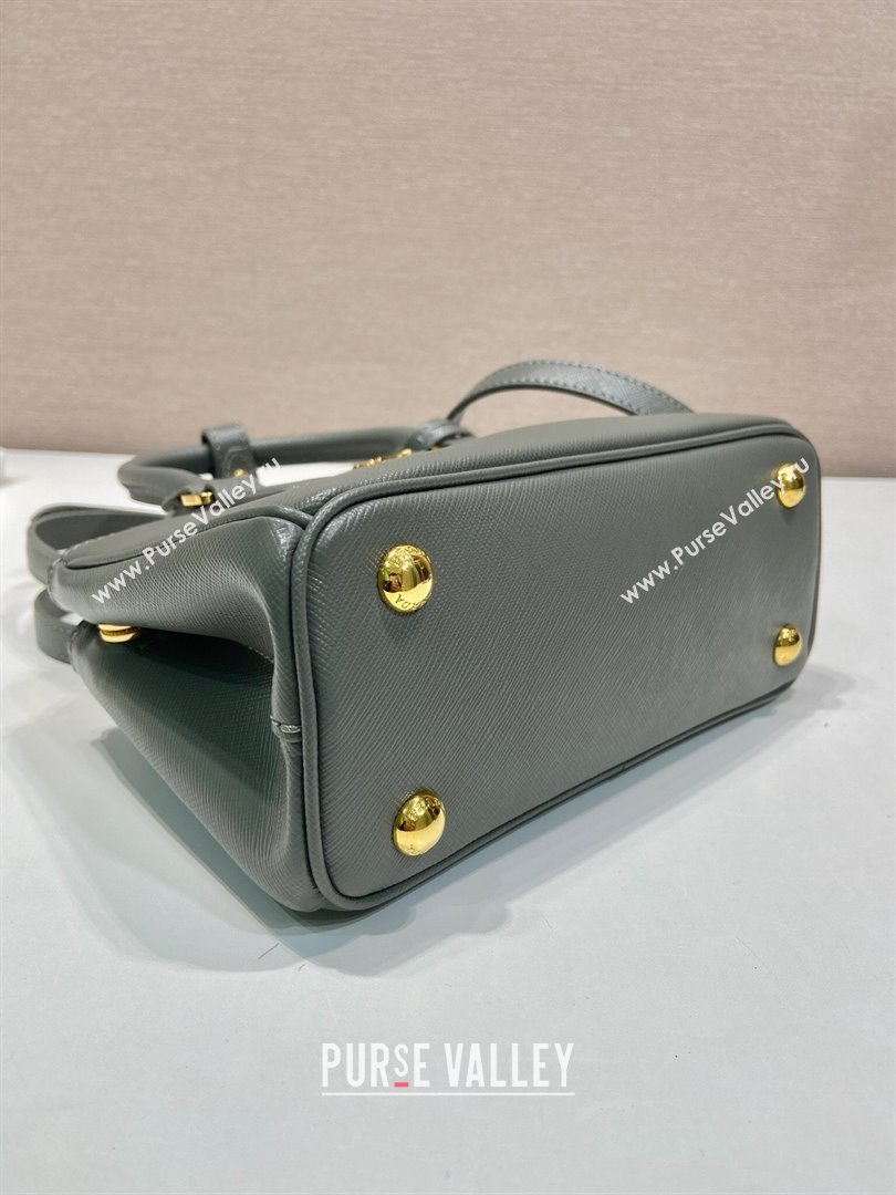 Prada Galleria mini Saffiano leather bag Slate Grey 2025 1BA916 (YZ-250929036)