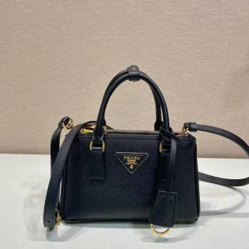 Prada Galleria mini Saffiano leather bag Black 2025 1BA916 (YZ-250929038)