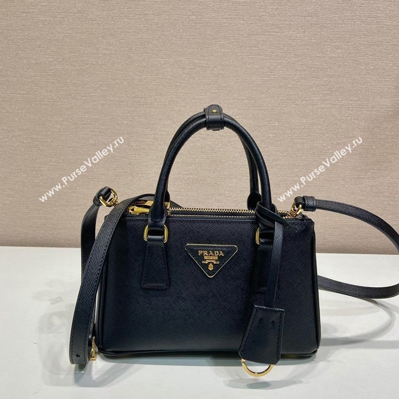 Prada Galleria mini Saffiano leather bag Black 2025 1BA916 (YZ-250929038)