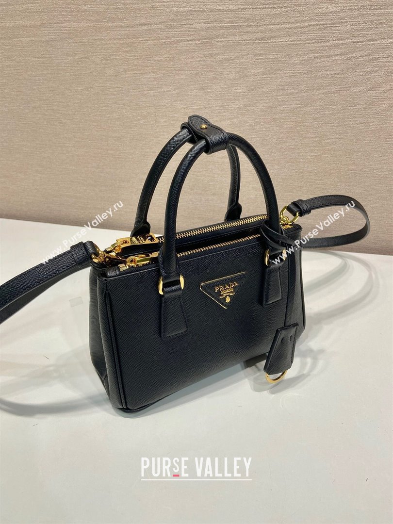 Prada Galleria mini Saffiano leather bag Black 2025 1BA916 (YZ-250929038)