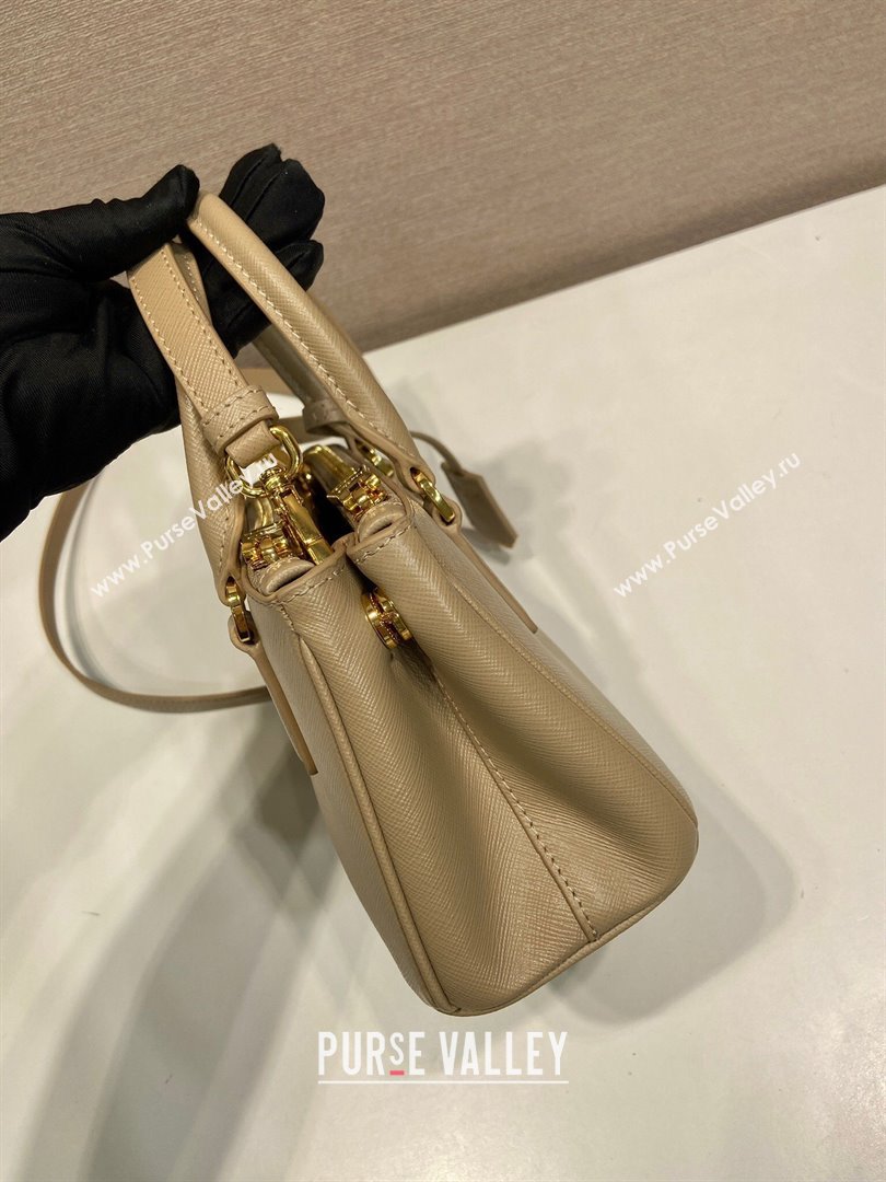 Prada Galleria mini Saffiano leather bag Beige 2025 1BA916 (YZ-250929039)