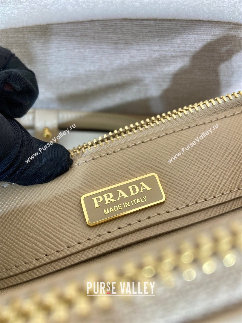 Prada Galleria mini Saffiano leather bag Beige 2025 1BA916 (YZ-250929039)