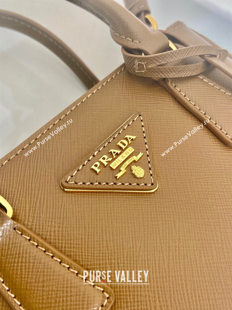 Prada Galleria mini Saffiano leather bag Brown 2025 1BA916 (YZ-250929037)