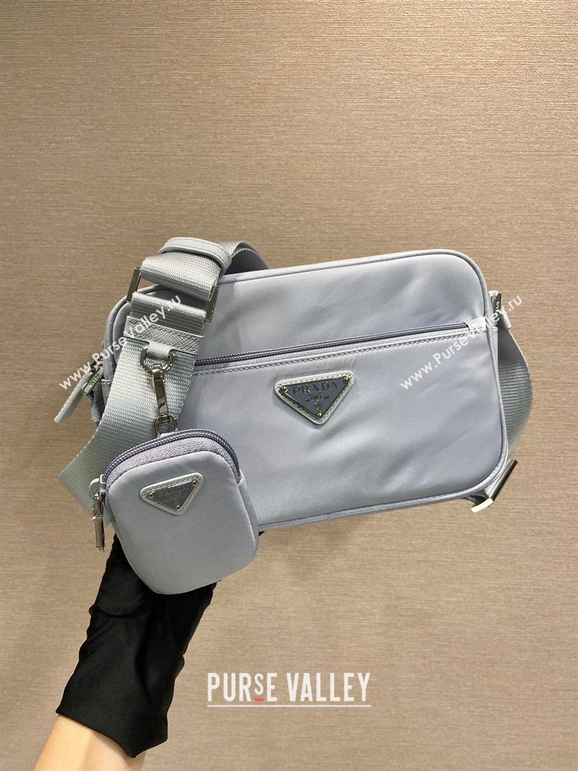 Prada Re-Nylon shoulder bag Light Grey 2025 1BC167 (YZ-251121109)