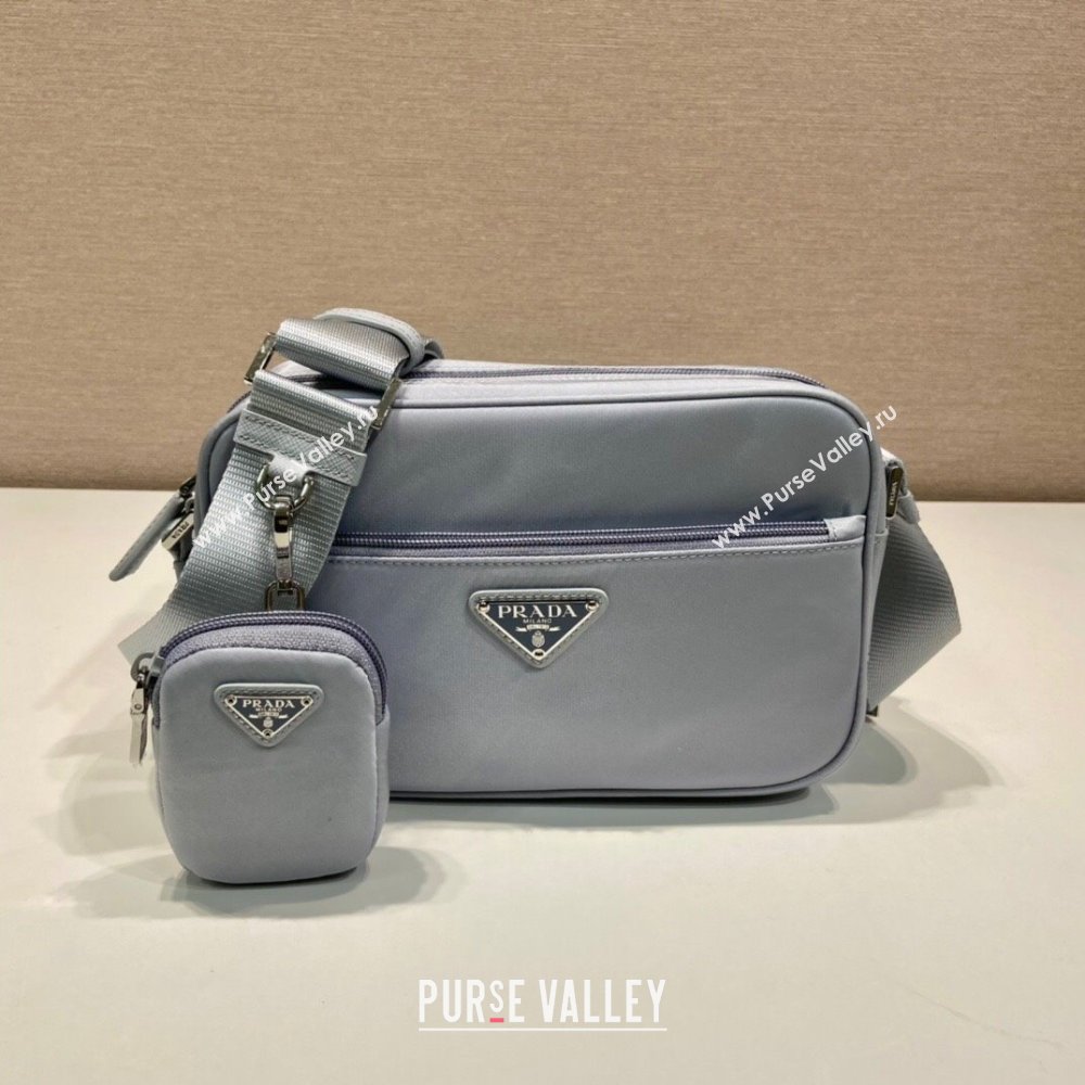 Prada Re-Nylon shoulder bag Light Grey 2025 1BC167 (YZ-251121109)