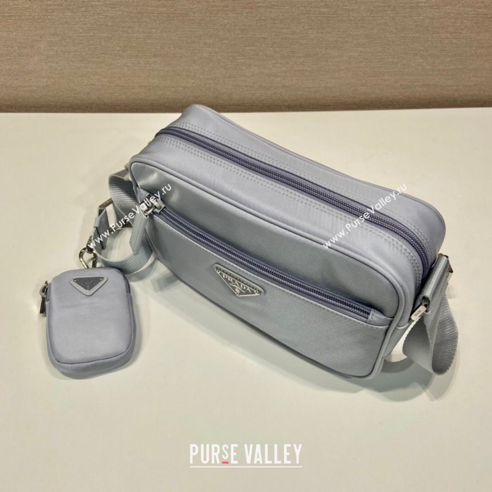 Prada Re-Nylon shoulder bag Light Grey 2025 1BC167 (YZ-251121109)