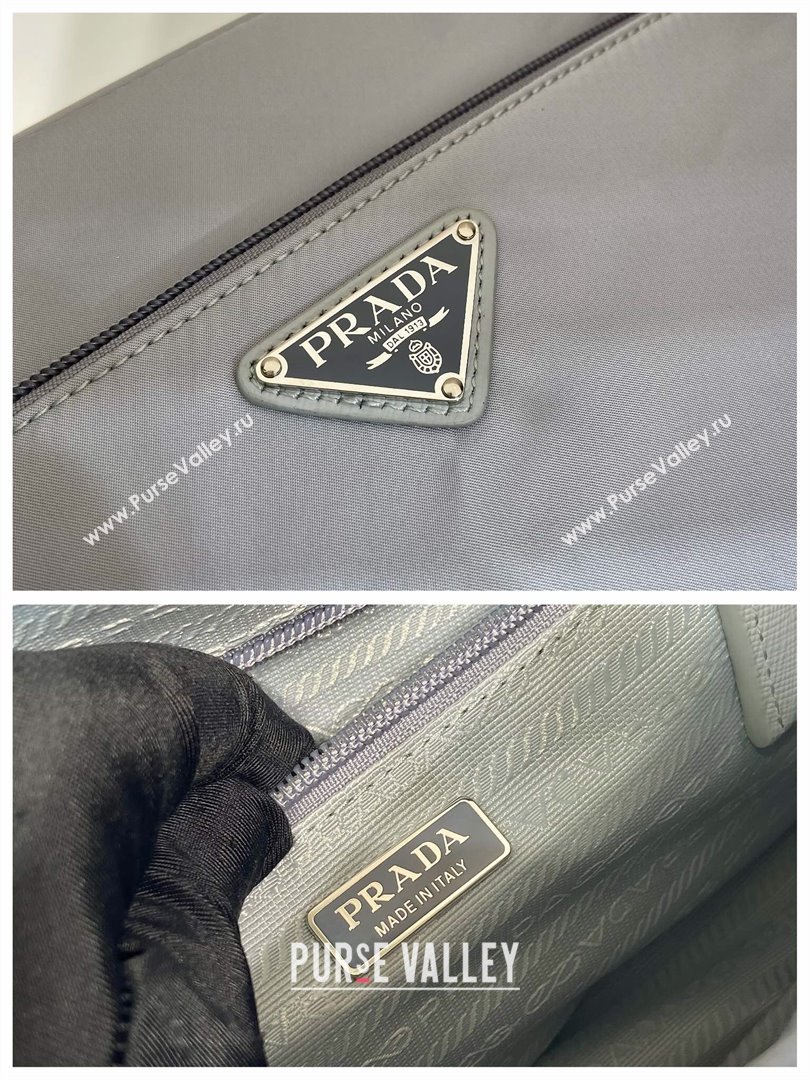 Prada Re-Nylon shoulder bag Light Grey 2025 1BC167 (YZ-251121109)