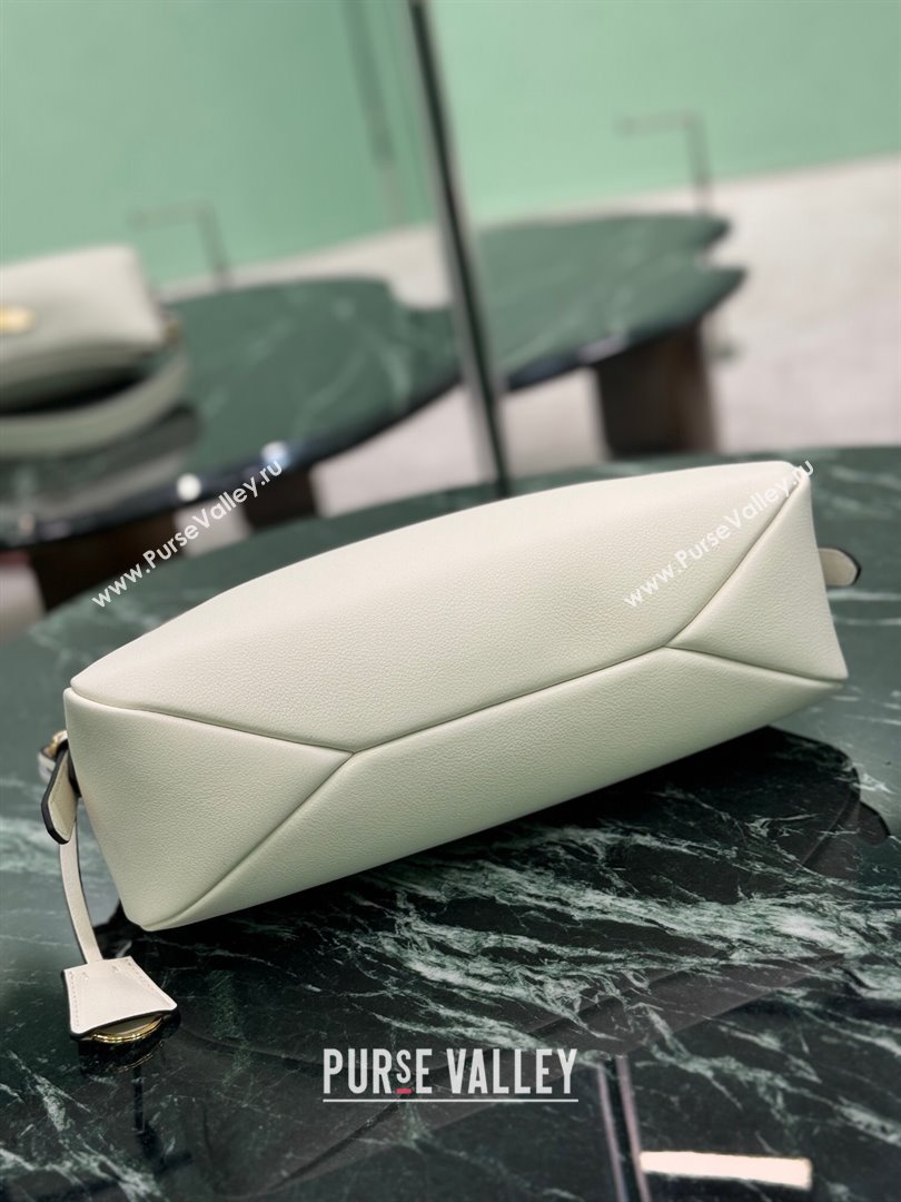Prada Aimee medium leather shoulder bag White 2025 1BC229 (YZ-250808110)
