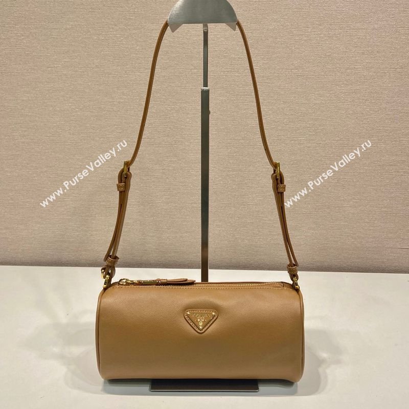 Prada Leather pouch bag Light Brown 2026 1BC239 (YZ-260123046)