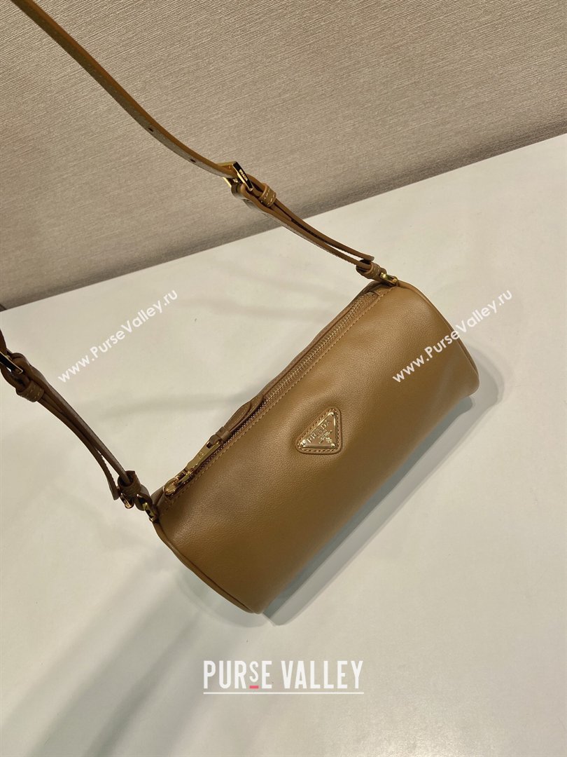 Prada Leather pouch bag Light Brown 2026 1BC239 (YZ-260123046)
