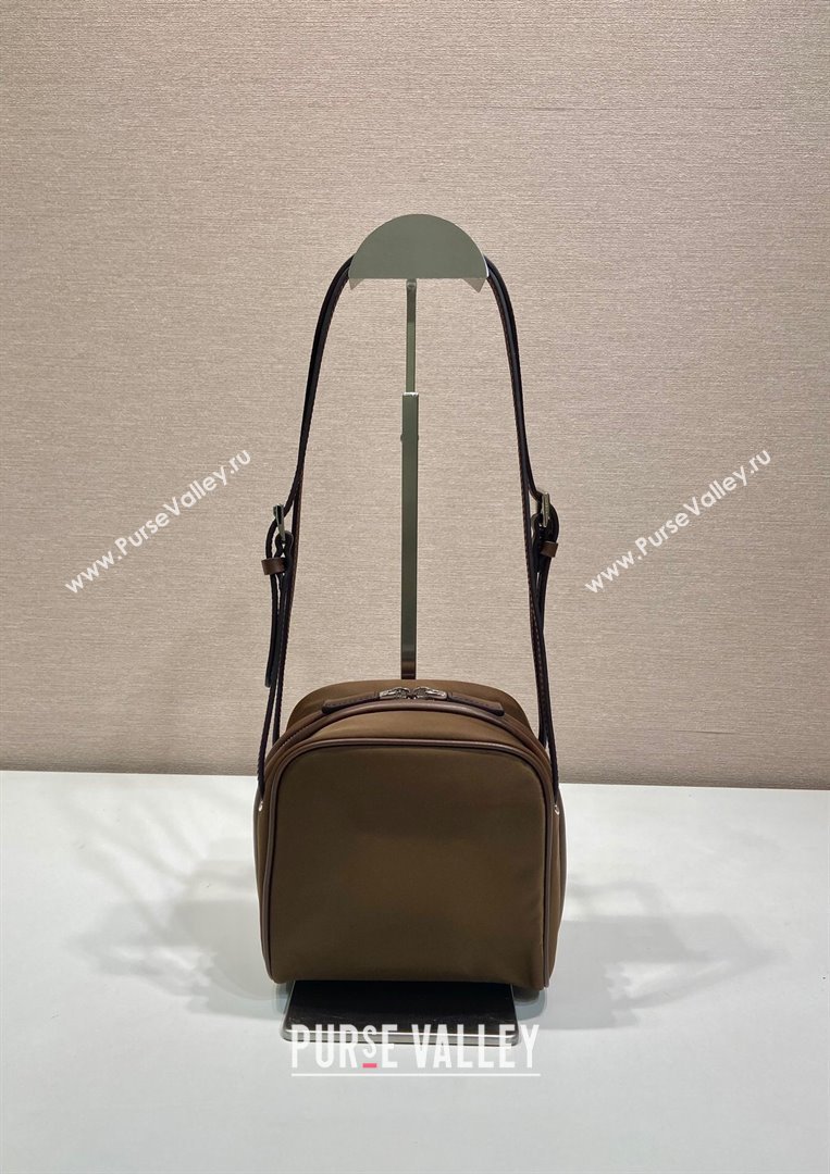 Prada Swing nylon mini bag Brown 2025 1BC248 (YZ-250521107)