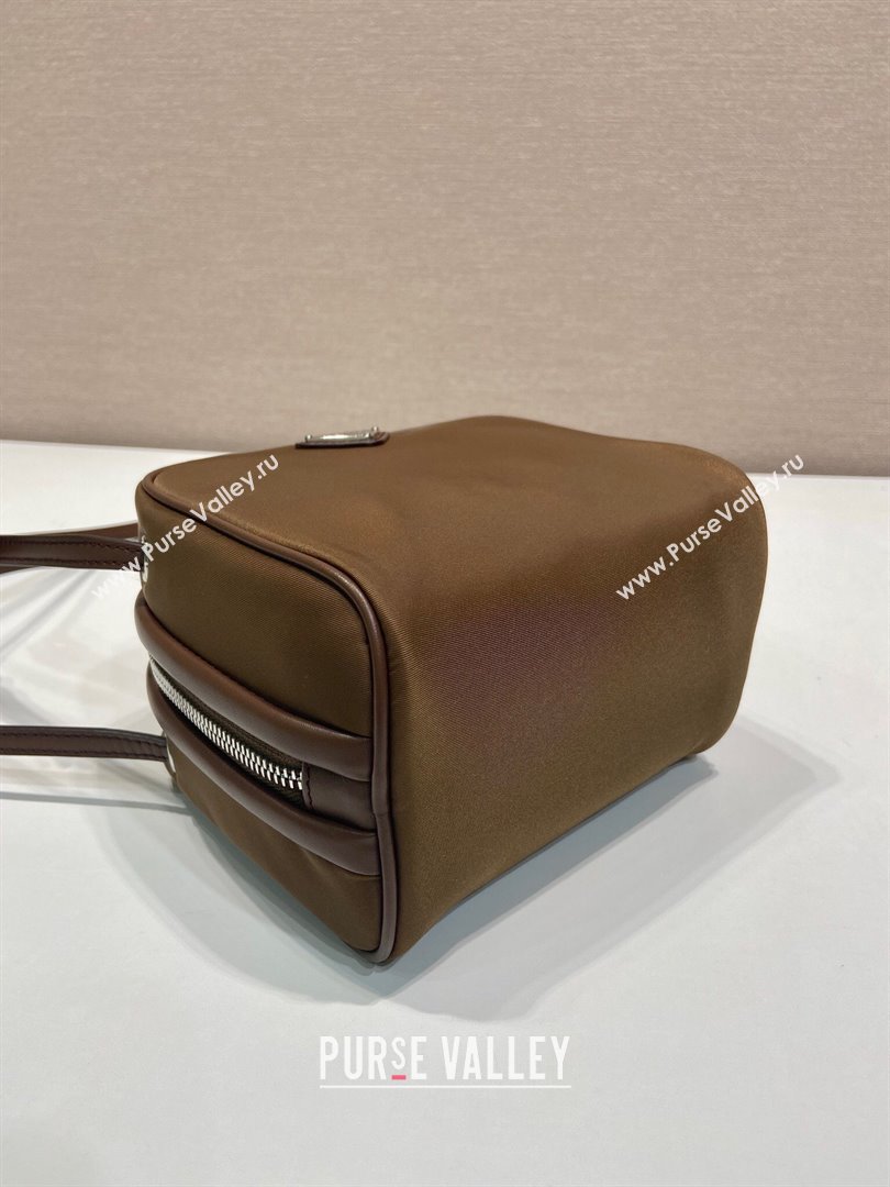 Prada Swing nylon mini bag Brown 2025 1BC248 (YZ-250521107)