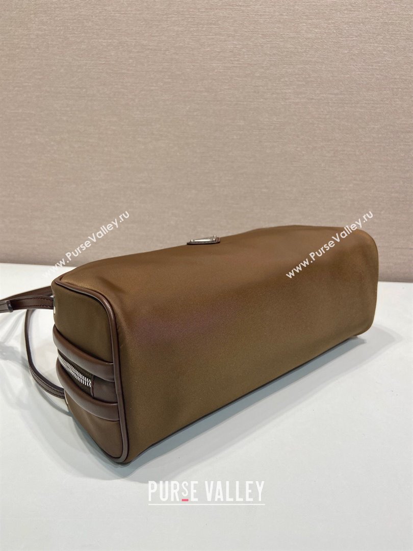 Prada Swing nylon shoulder bag Brown 2025 1BC249 (YZ-250521091)