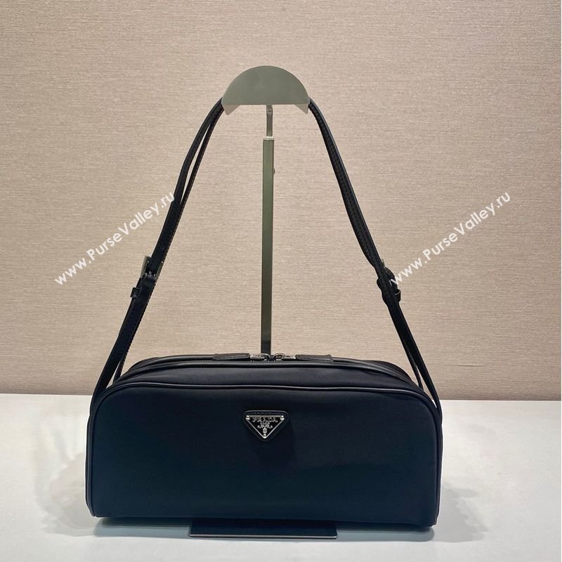 Prada Swing nylon shoulder bag Black 2025 1BC249 (YZ-250521090)