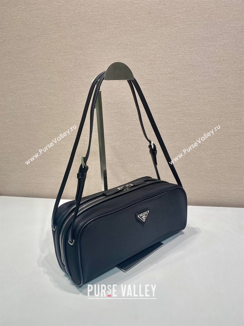 Prada Swing nylon shoulder bag Black 2025 1BC249 (YZ-250521090)