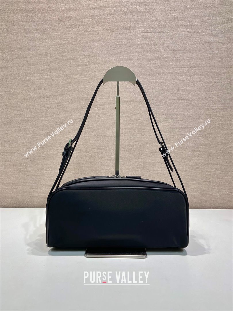 Prada Swing nylon shoulder bag Black 2025 1BC249 (YZ-250521090)