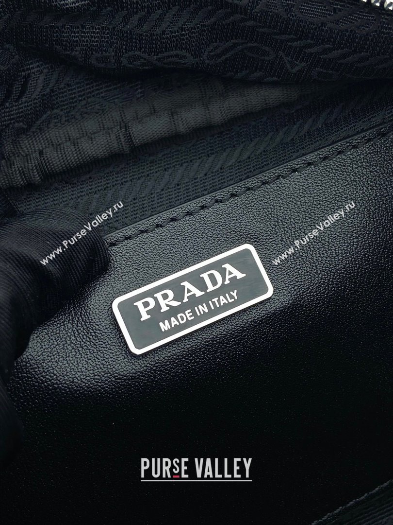Prada Swing nylon shoulder bag Black 2025 1BC249 (YZ-250521090)