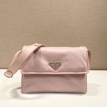 Prada Traveller small padded Re-Nylon shoulder bag Light Pink 2025 1BD313 (YZ-250927053)
