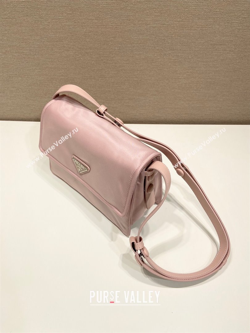 Prada Traveller small padded Re-Nylon shoulder bag Light Pink 2025 1BD313 (YZ-250927053)
