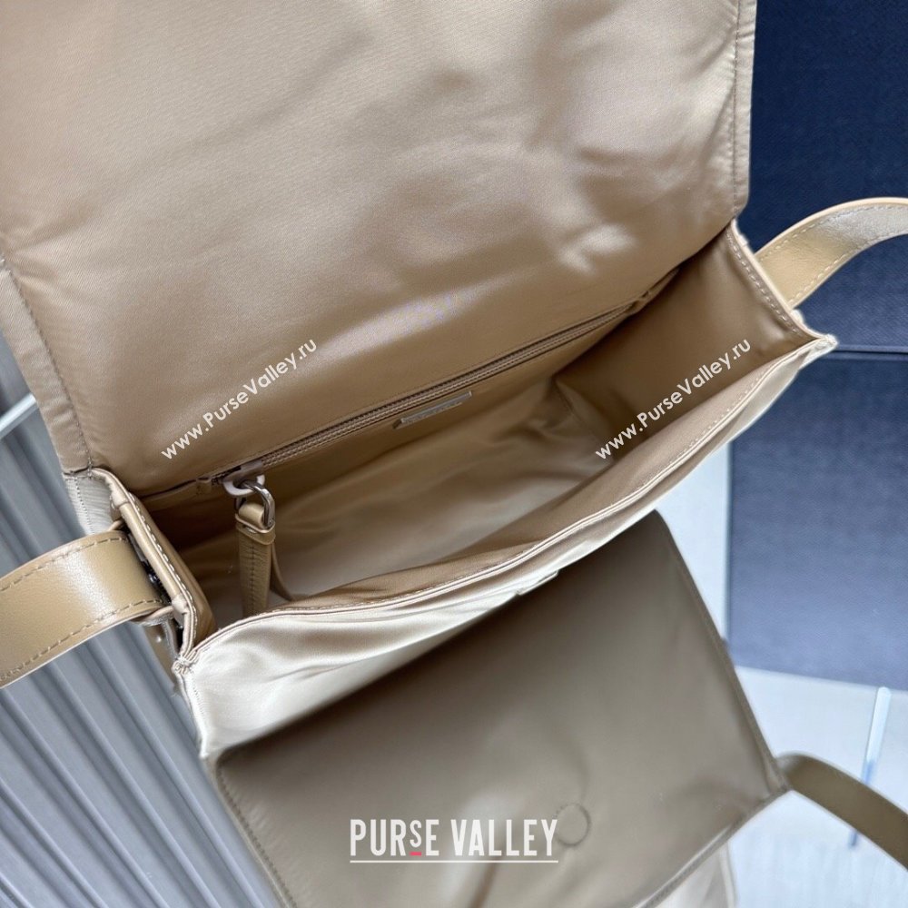 Prada Traveller small padded Re-Nylon shoulder bag Beige 2025 1BD313 (YZ-250927052)