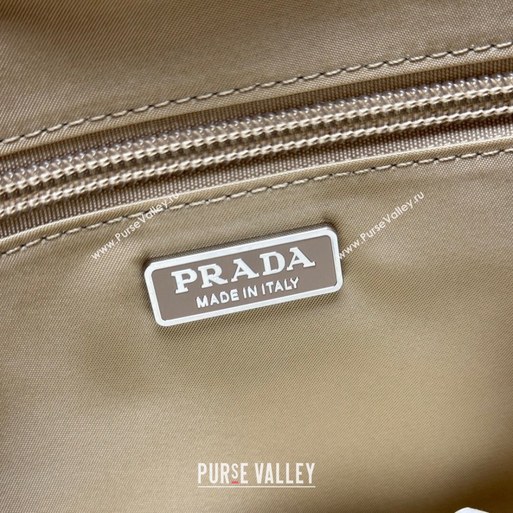 Prada Traveller small padded Re-Nylon shoulder bag Beige 2025 1BD313 (YZ-250927052)