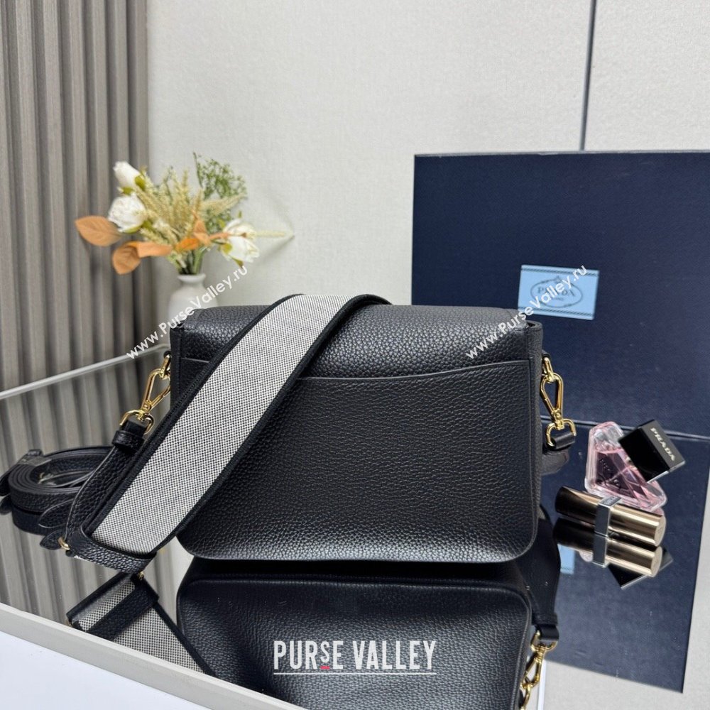 Prada Leather shoulder bag Black 2025 1BD314 (YZ-250521070)