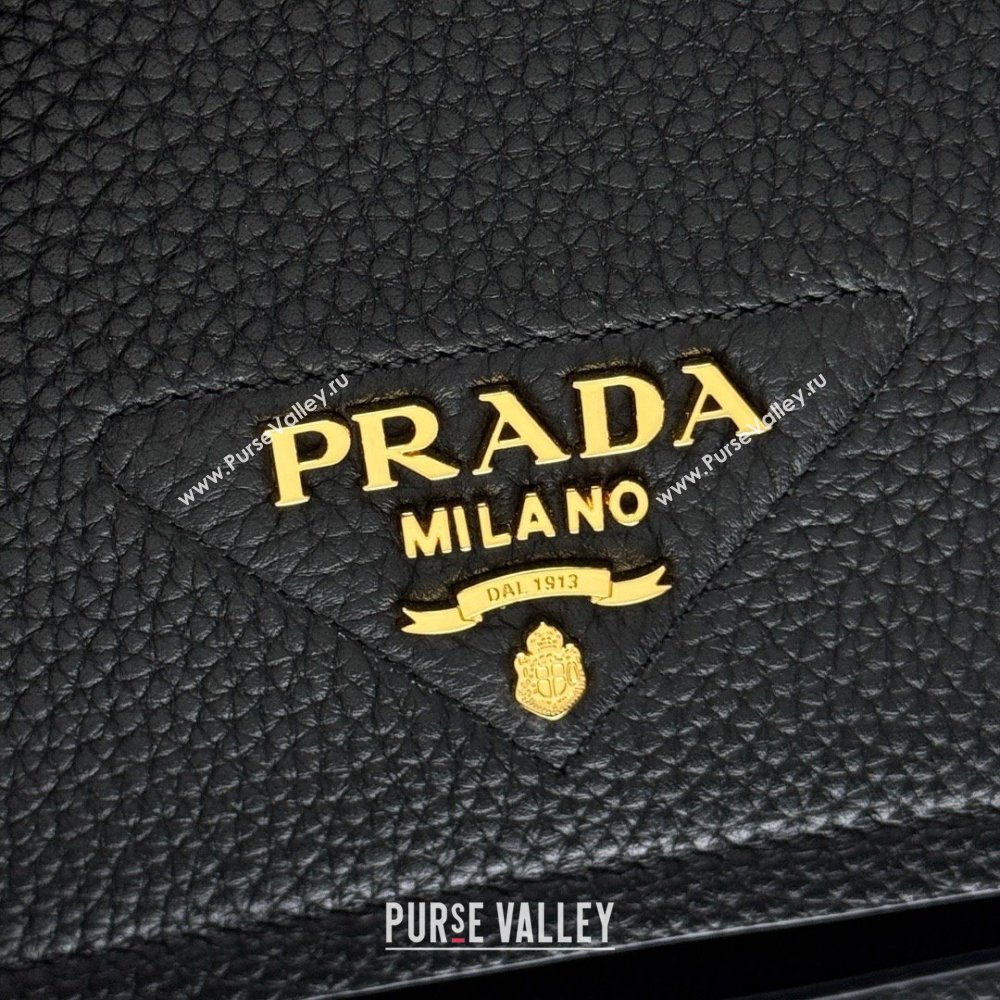 Prada Leather shoulder bag Black 2025 1BD314 (YZ-250521070)