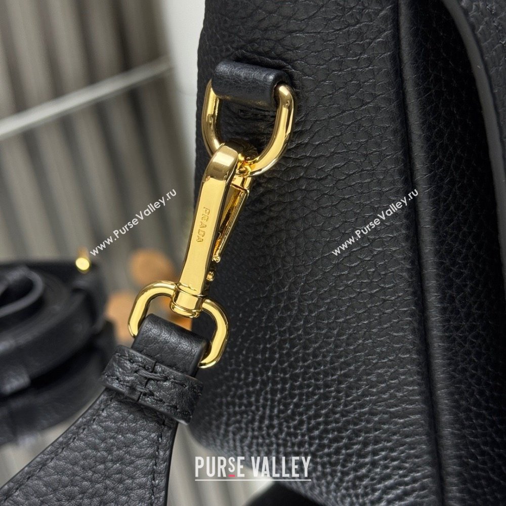 Prada Leather shoulder bag Black 2025 1BD314 (YZ-250521070)