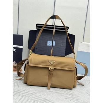 Prada Explore large Re-Nylon shoulder bag with flap Cork 2026 1BD391 (YZ-260410085)