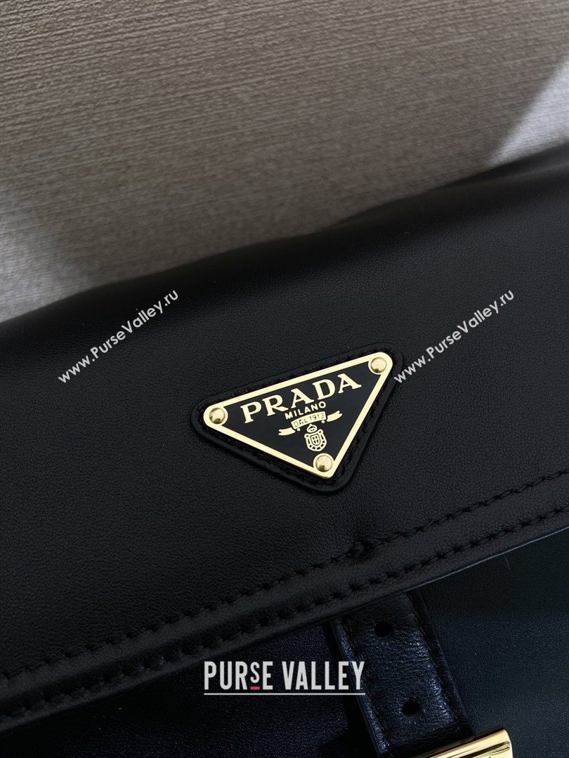 Prada Explore large nappa leather shoulder bag with flap Black 2026 1BD391 (YZ-260410087)