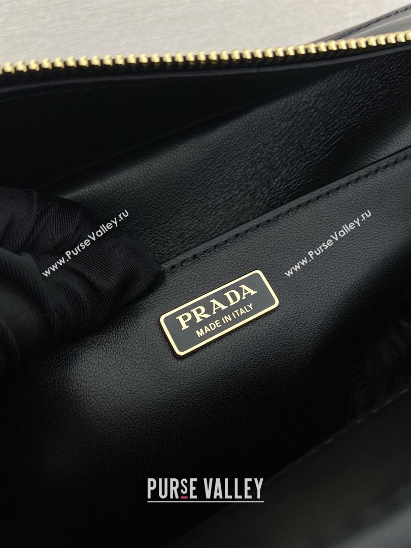 Prada Explore large nappa leather shoulder bag with flap Black 2026 1BD391 (YZ-260410087)
