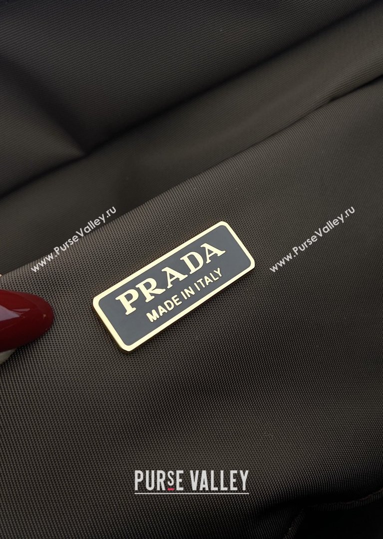 Prada Explore large Re-Nylon shoulder bag with flap Sienna Brown 2026 1BD391 (YZ-260410088)