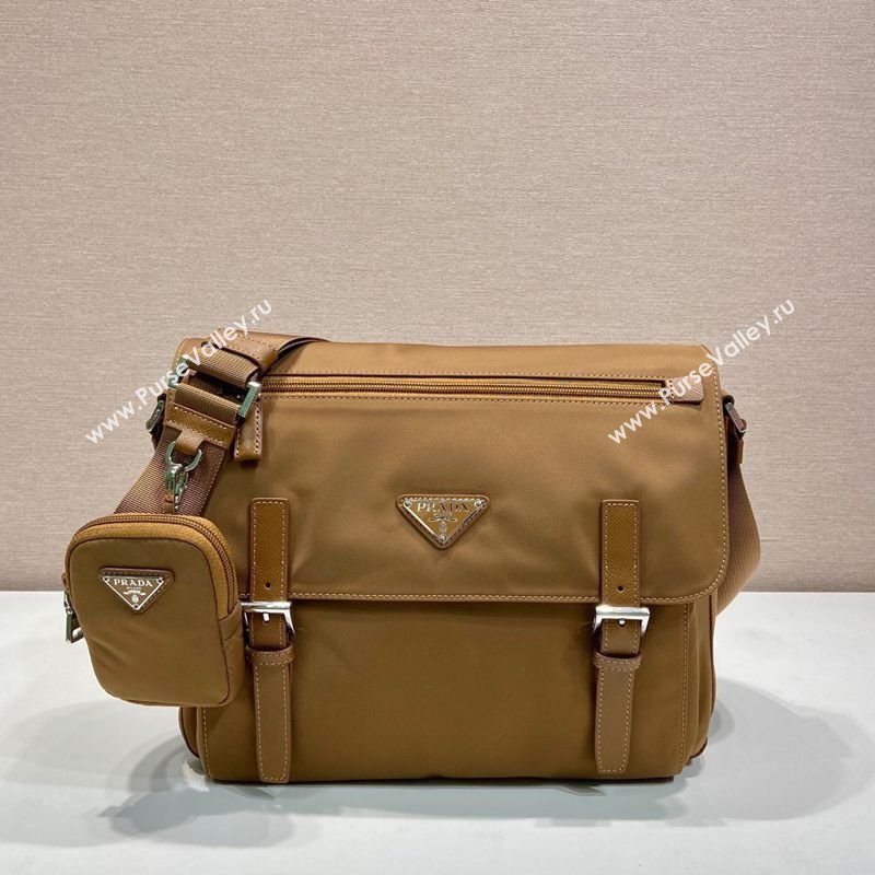 Prada Re-Nylon shoulder bag Brandy Brown 2025 1BD953 (YZ-251121119)