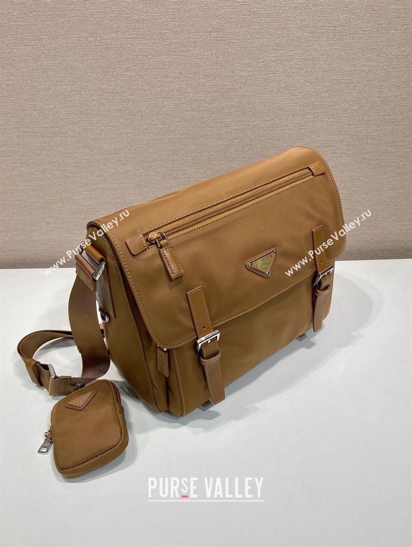 Prada Re-Nylon shoulder bag Brandy Brown 2025 1BD953 (YZ-251121119)