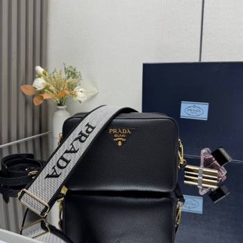 Prada Small leather shoulder bag 1BH082 Black 2025 (YZ-250521004)
