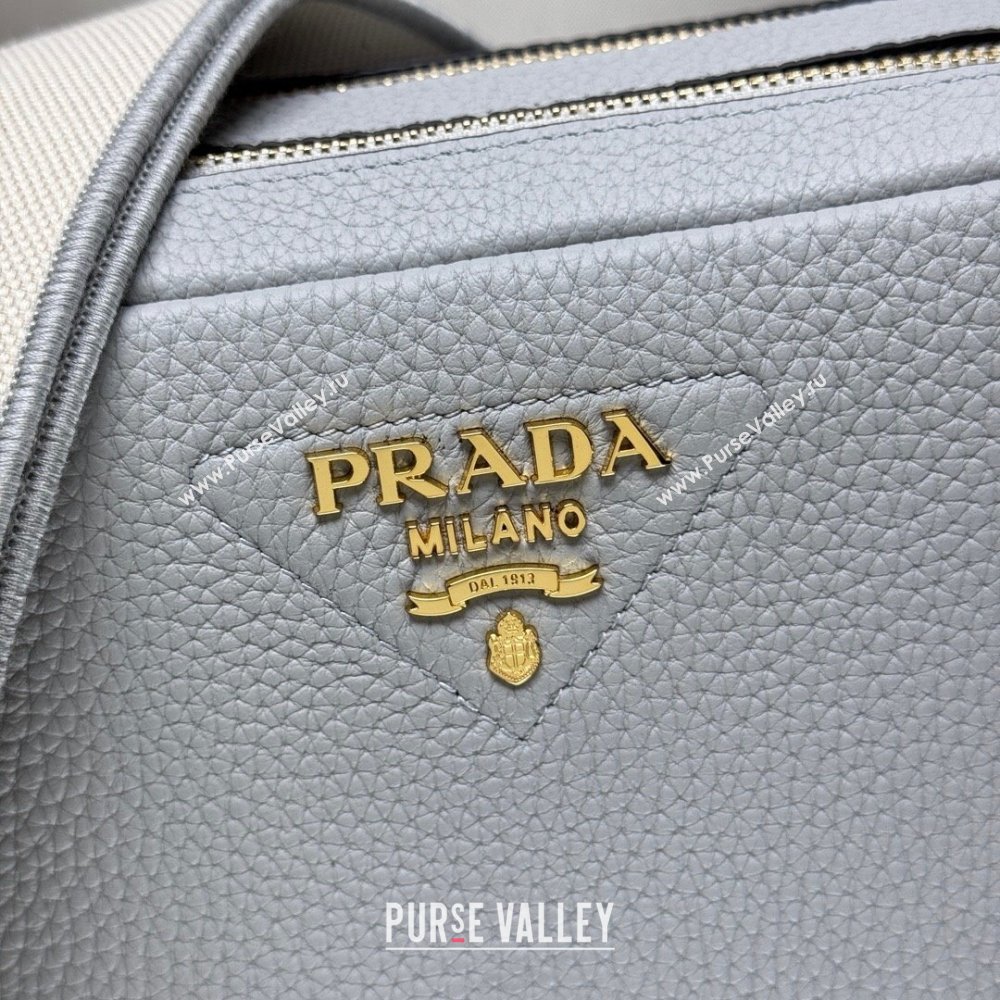 Prada Small leather shoulder bag 1BH082 Light Grey 2025 (YZ-250521003)