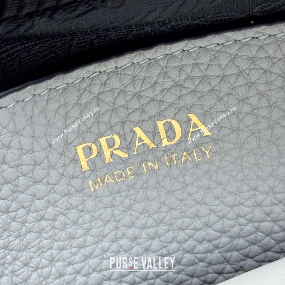 Prada Small leather shoulder bag 1BH082 Light Grey 2025 (YZ-250521003)