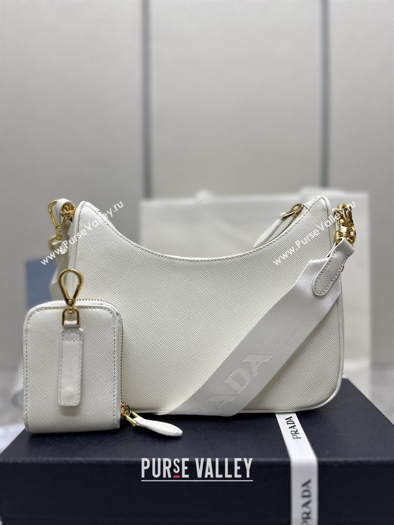 Prada Re-Edition 2005 Saffiano leather bag White 2026 1BH204 (YZ-260410093)