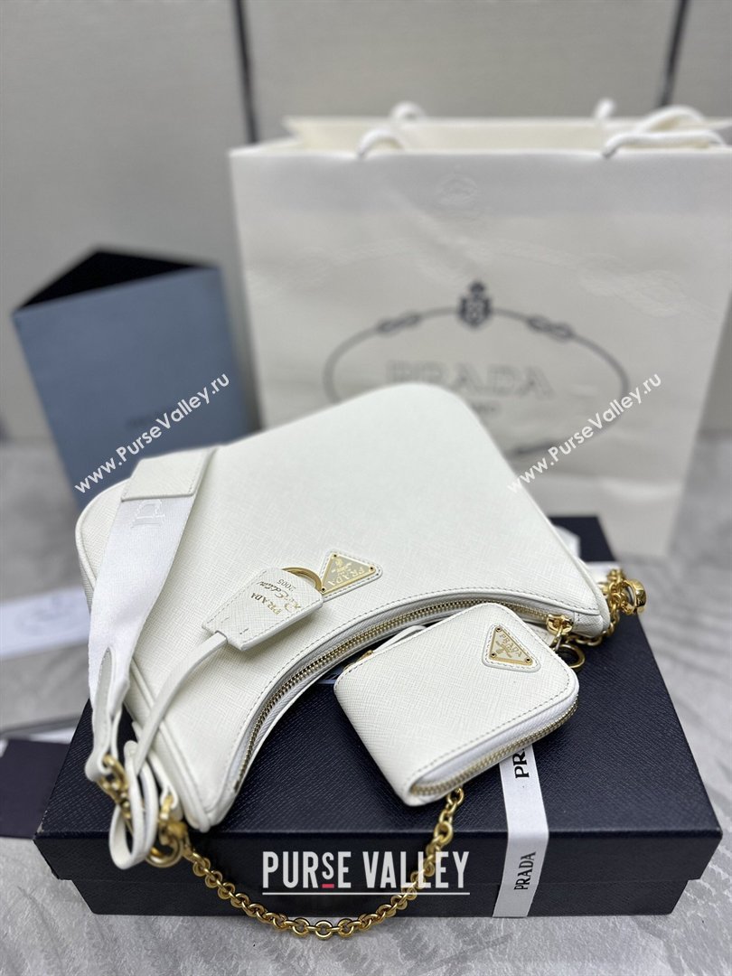 Prada Re-Edition 2005 Saffiano leather bag White 2026 1BH204 (YZ-260410093)