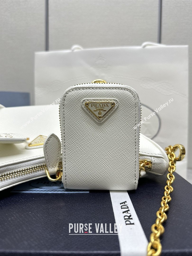 Prada Re-Edition 2005 Saffiano leather bag White 2026 1BH204 (YZ-260410093)
