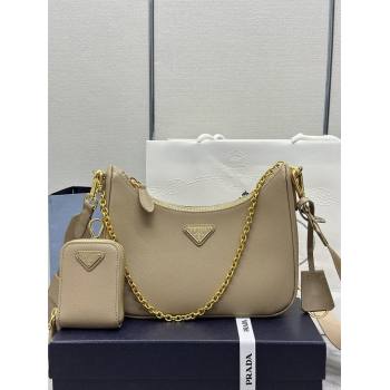 Prada Re-Edition 2005 Saffiano leather bag Apricot 2026 1BH204 (YZ-260410091)