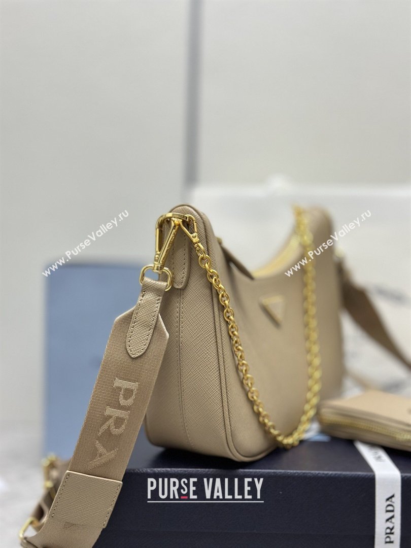 Prada Re-Edition 2005 Saffiano leather bag Apricot 2026 1BH204 (YZ-260410091)