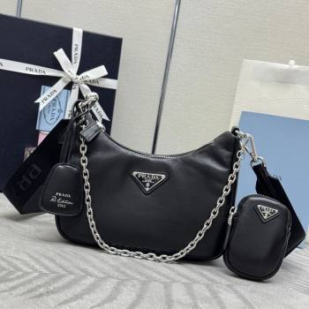 Prada Re-Edition 2005 Nappa leather bag Black 2026 1BH204 (YZ-260410095)
