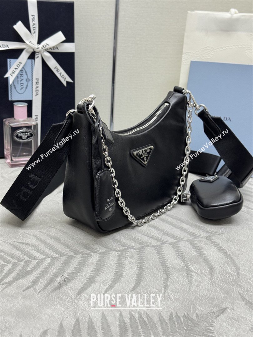 Prada Re-Edition 2005 Nappa leather bag Black 2026 1BH204 (YZ-260410095)