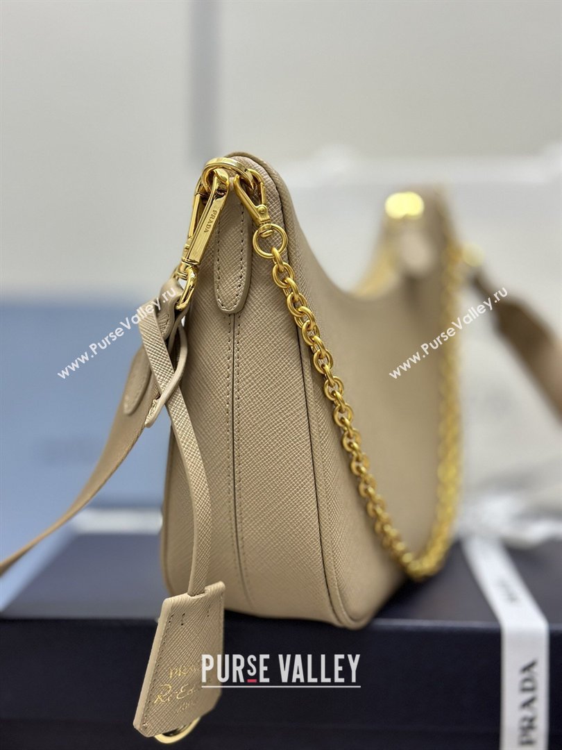 Prada Re-Edition 2005 Saffiano leather bag Apricot 2026 1BH204 (YZ-260410091)