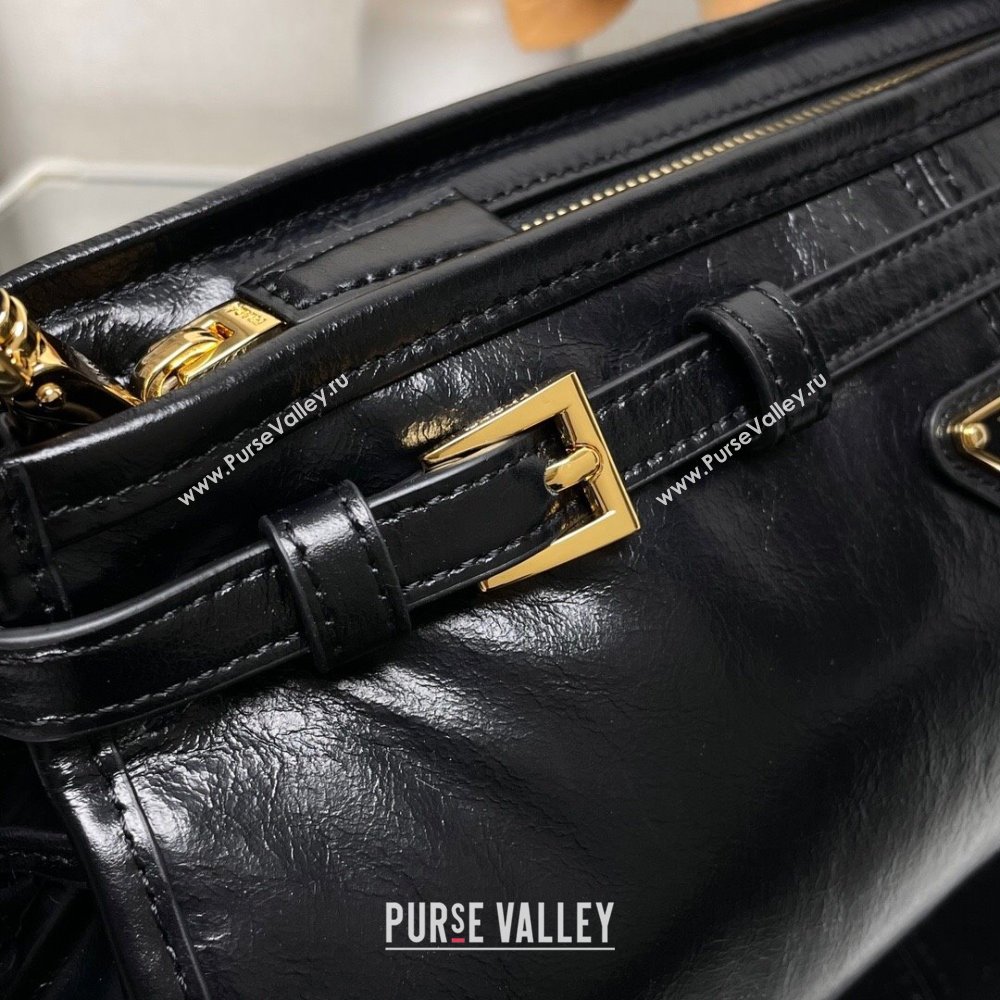 Prada Bonnie small leather shoulder bag Black 2025 1BH215 (YZ-250521055)